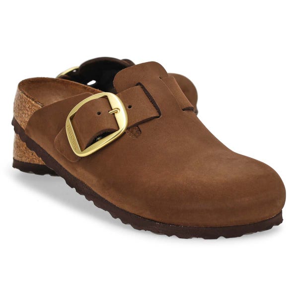 Women's  Boston Big Buckle Narrow Clog - Carafe