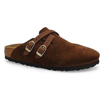 Lds Blair Suede Narrow Clog - Carafe