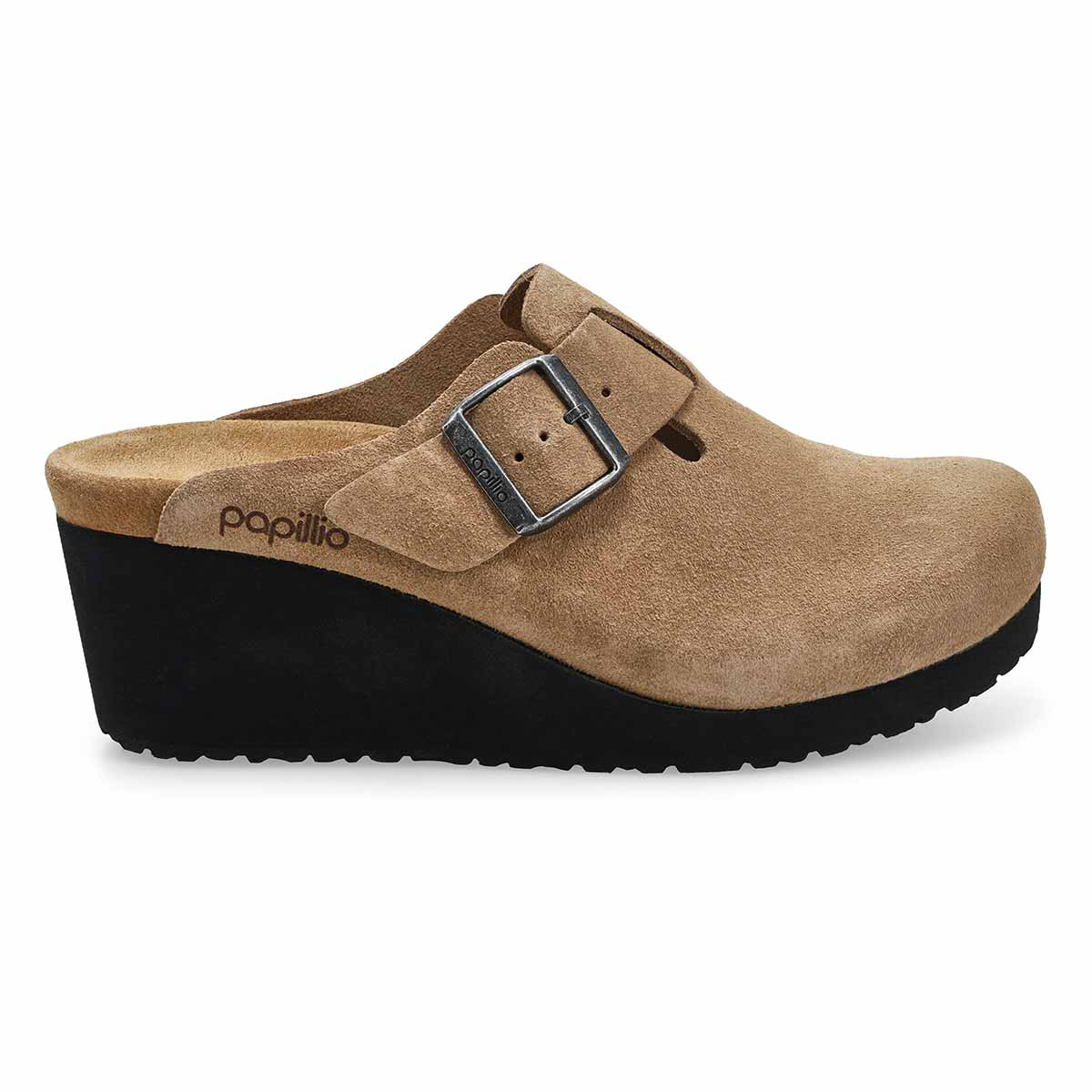 Sabot compens troit Fanny en sude pour femmes