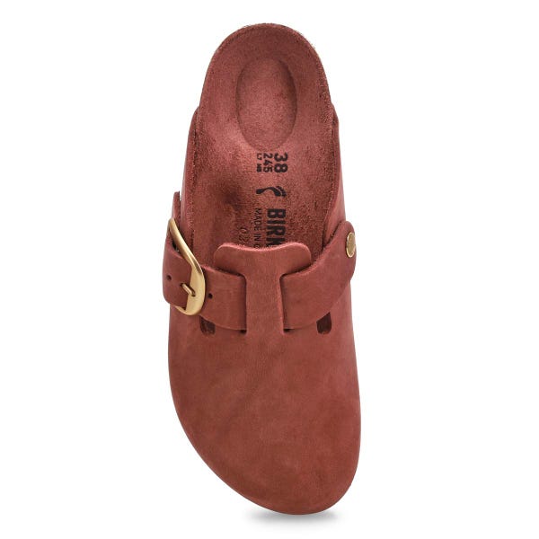 Women's  Boston Big Buckle Narrow Clog - Pepper