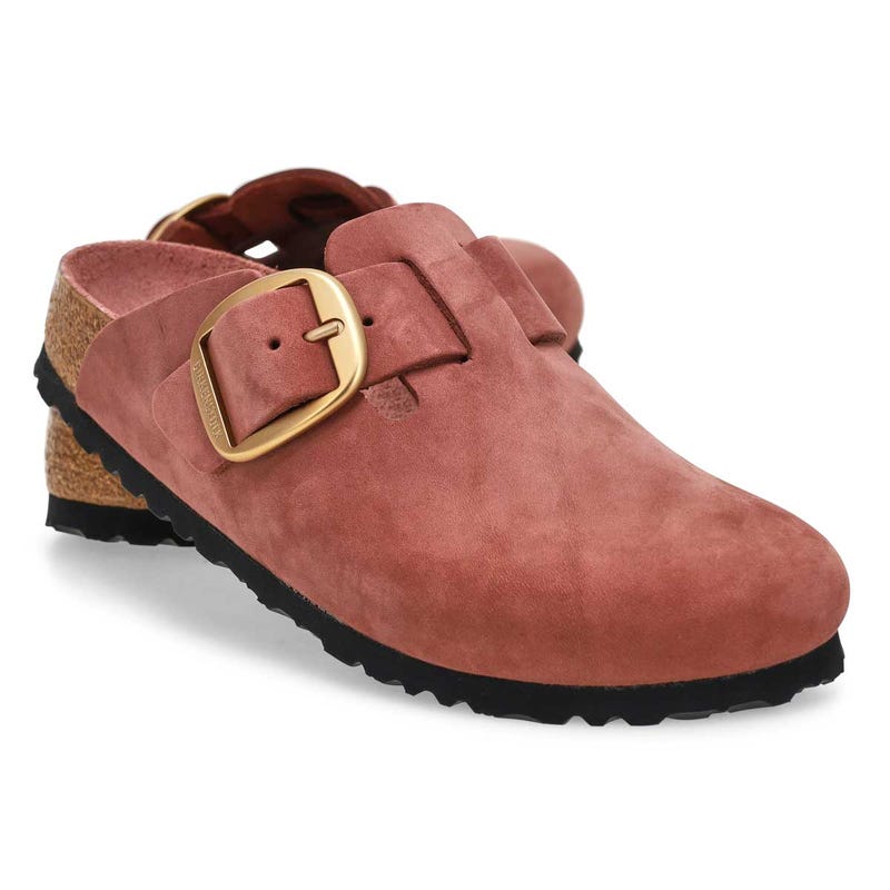 Women's  Boston Big Buckle Narrow Clog - Pepper