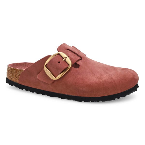 Women's  Boston Big Buckle Narrow Clog - Pepper