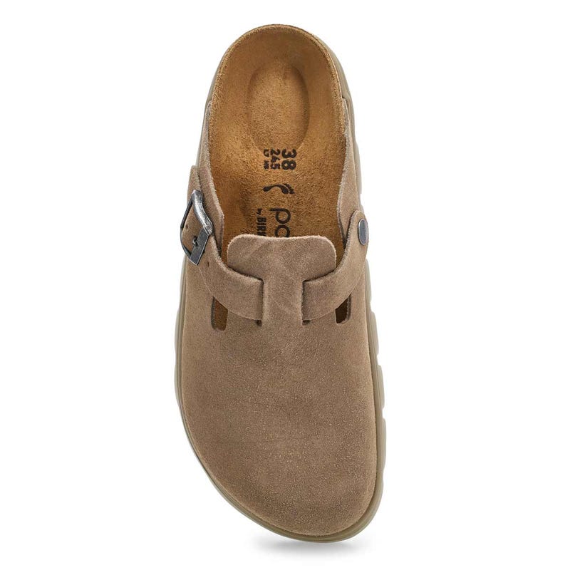 Boston Chunky Platform Narrow Clog - Taupe