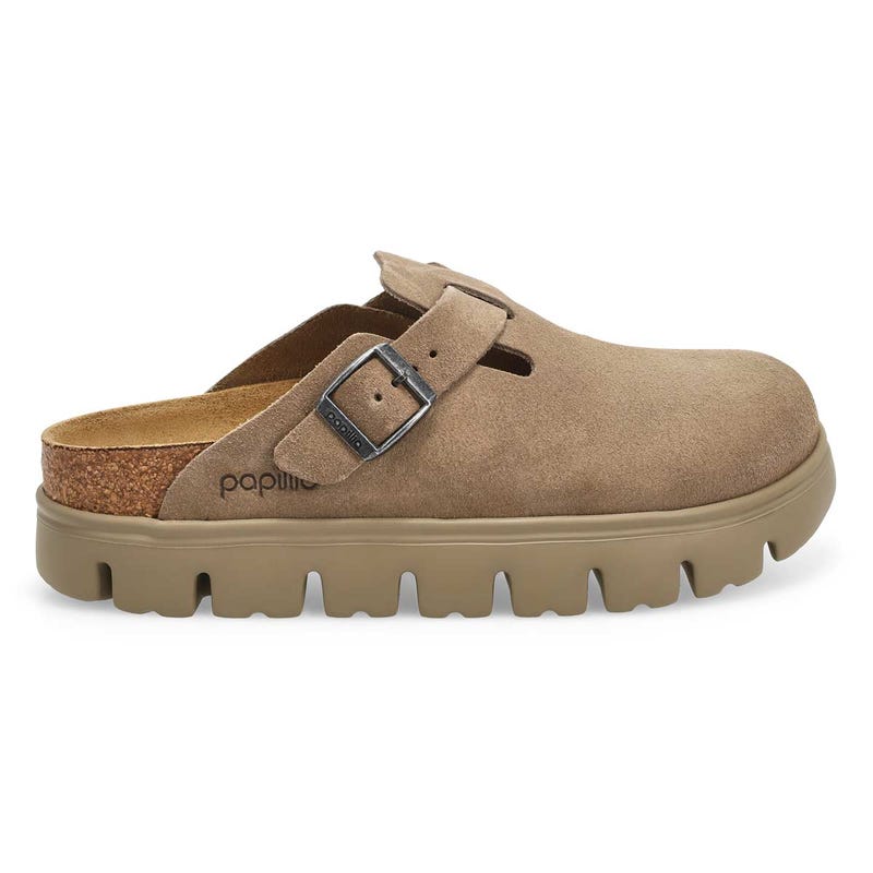 Boston Chunky Platform Narrow Clog - Taupe