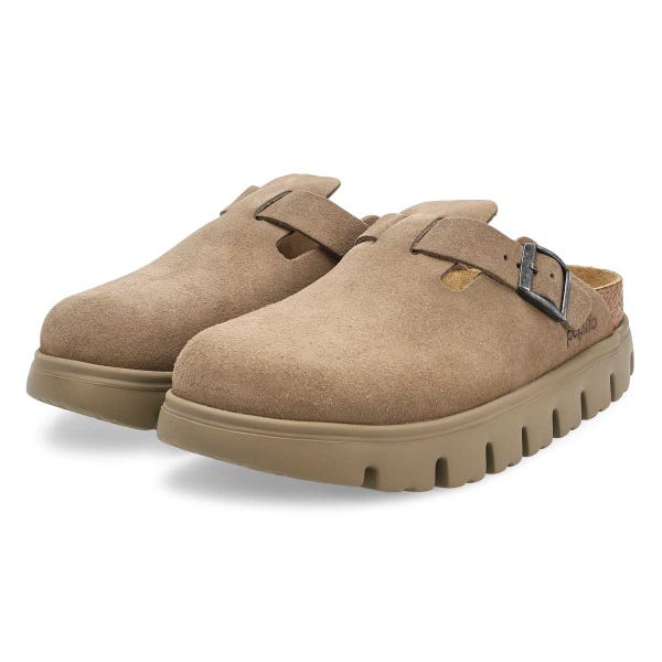 Boston Chunky Platform Narrow Clog - Taupe