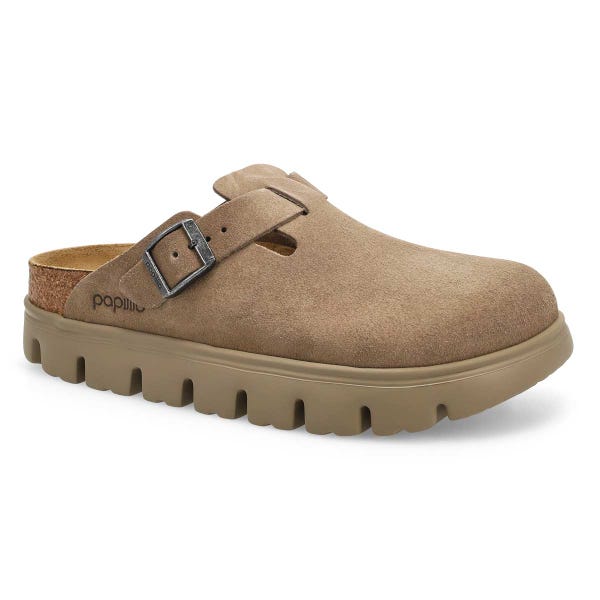 Boston Chunky Platform Narrow Clog - Taupe