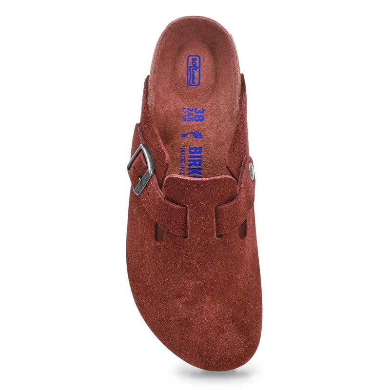 Women's  Boston Soft Footbed Narrow Clog - Pepper Suede Tonal
