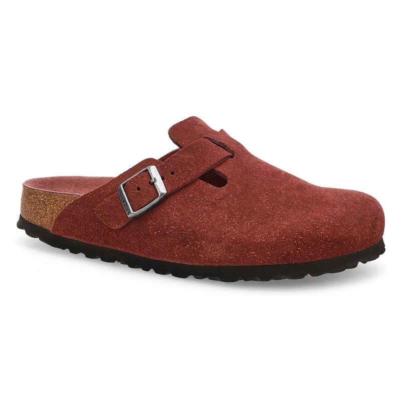 Women's  Boston Soft Footbed Narrow Clog - Pepper Suede Tonal