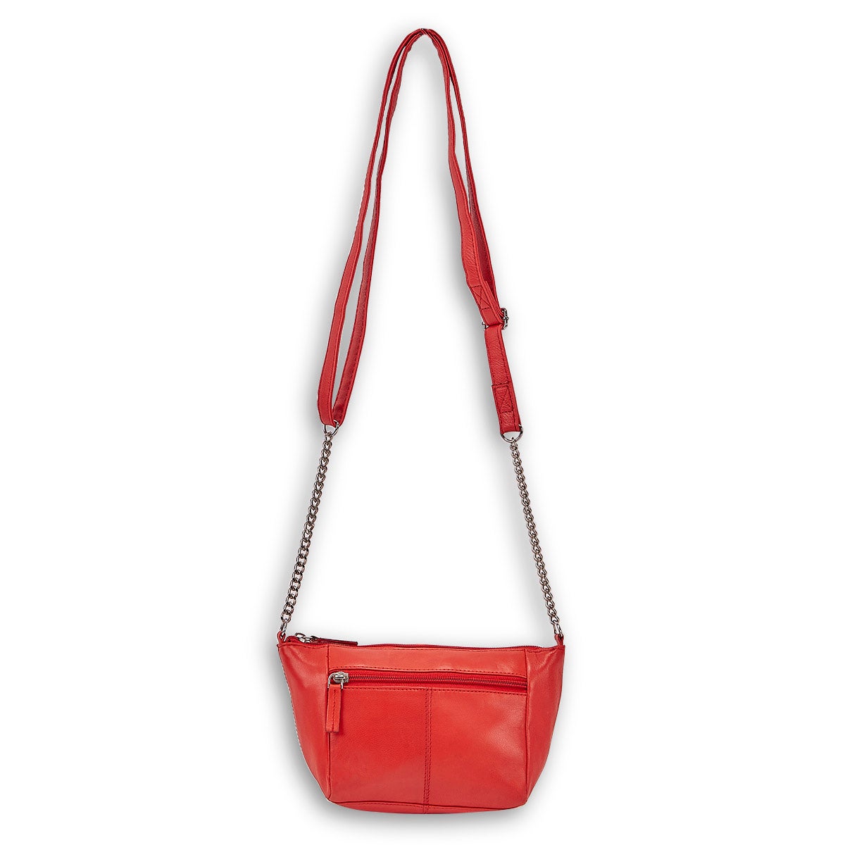 Women's 1038 red sheep leather crossbody bag