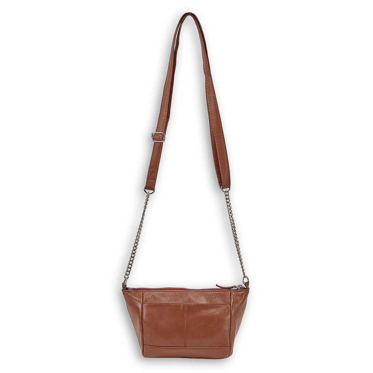 Sac à bandoulière 1038, cuir/mouton havane, femmes