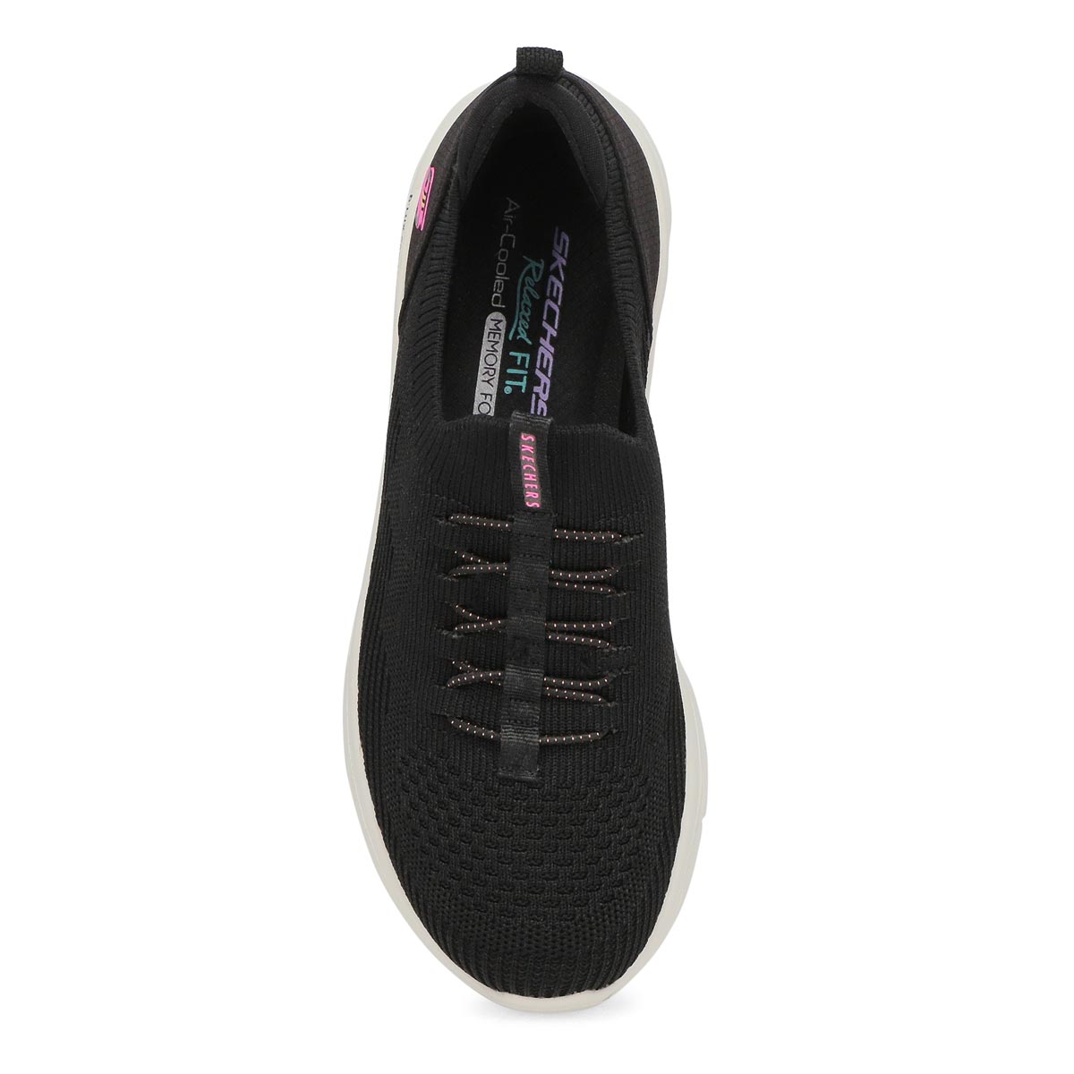 Womens D'Lux Comfort Slip On Sneaker - Black