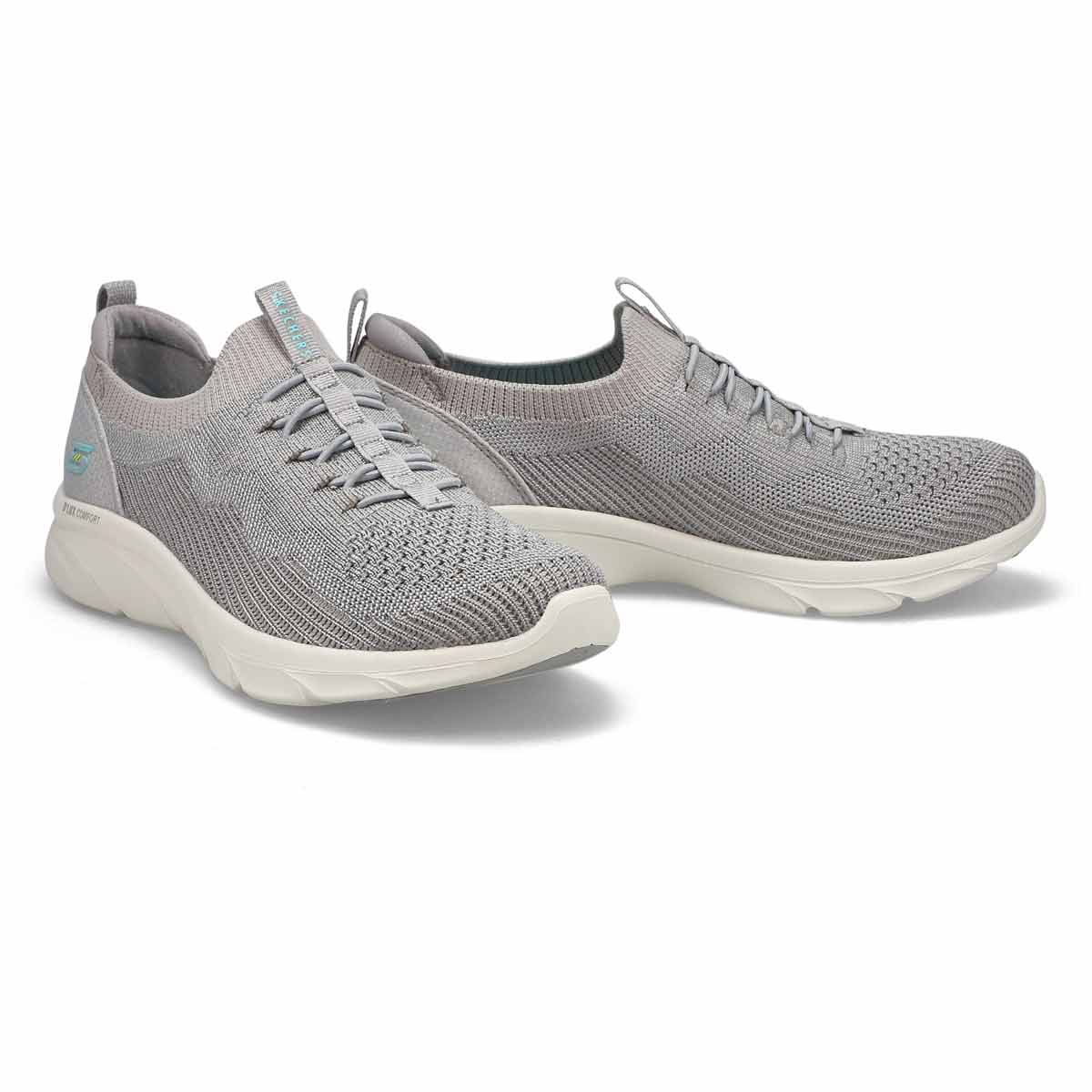 Womens D'Lux Comfort Slip On Sneaker - Grey