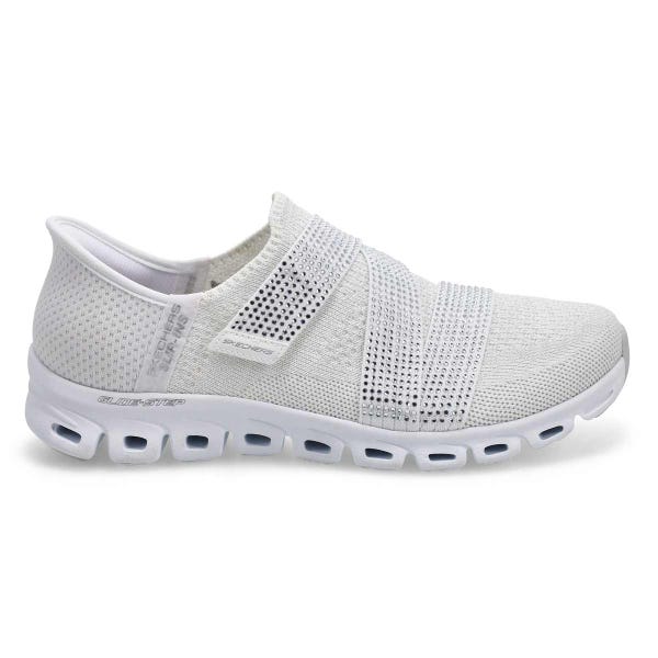Baskets à enfiler GLIDE-STEP HIGH SHINE SLIP-INS, blanc/argent, femmes