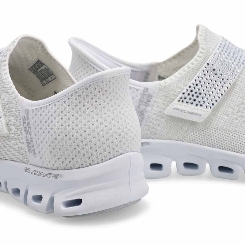 Baskets à enfiler GLIDE-STEP HIGH SHINE SLIP-INS, blanc/argent, femmes