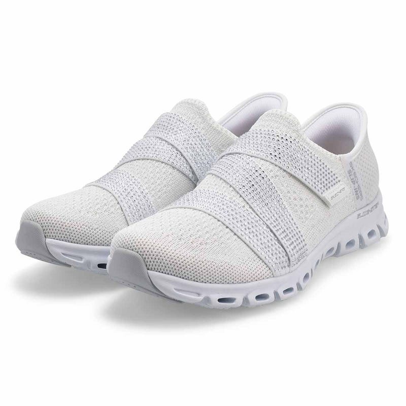 Baskets à enfiler GLIDE-STEP HIGH SHINE SLIP-INS, blanc/argent, femmes
