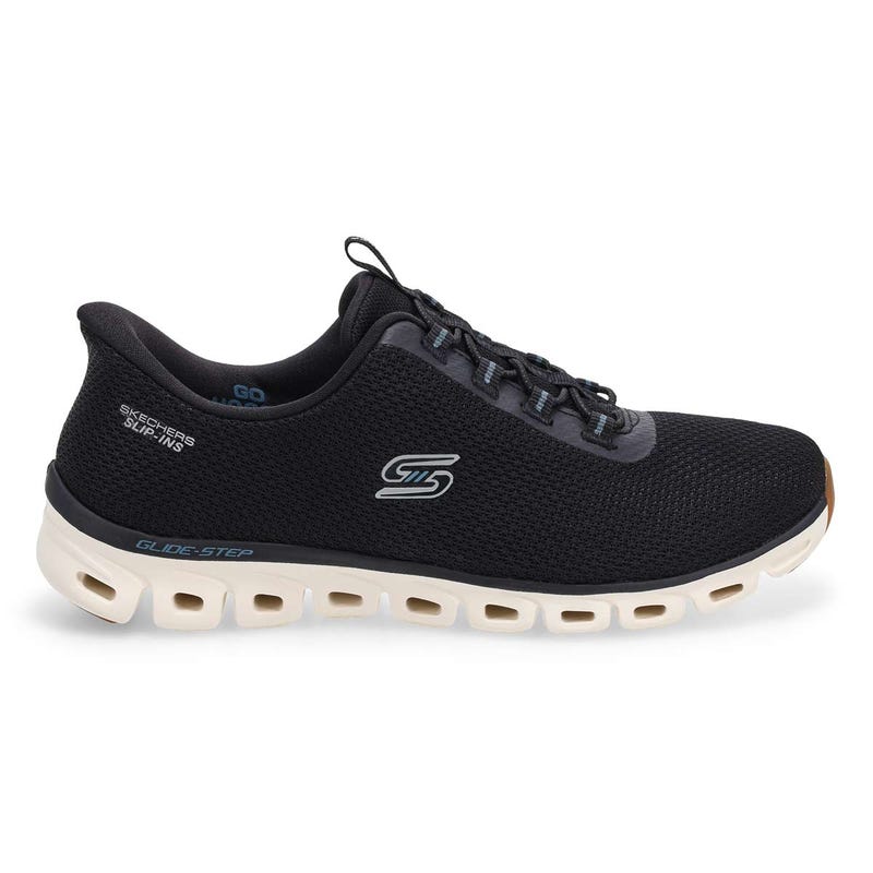Women's Skechers Slip-ins: Glide-Step - Sunlit Sneaker - Black/White