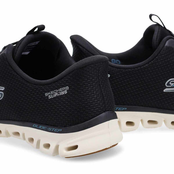 Women's Skechers Slip-ins: Glide-Step - Sunlit Sneaker - Black/White