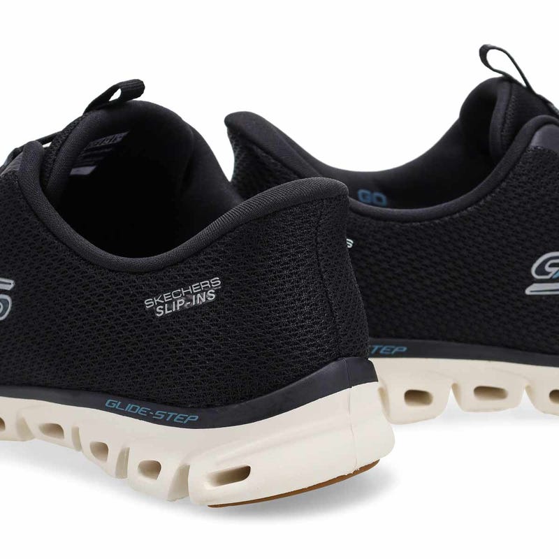 Women's Skechers Slip-ins: Glide-Step - Sunlit Sneaker - Black/White