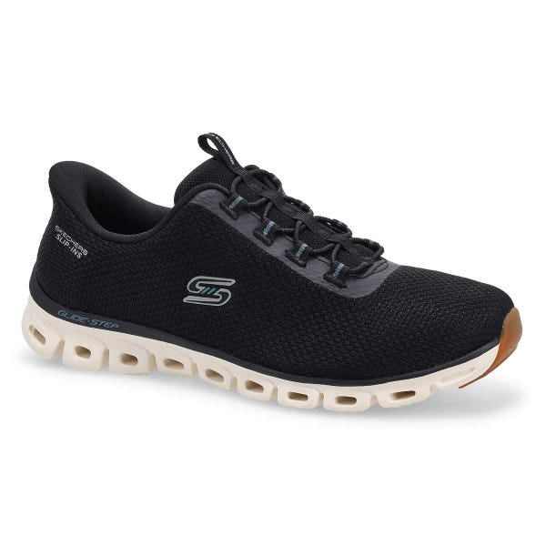 Women's Skechers Slip-ins: Glide-Step - Sunlit Sneaker - Black/White