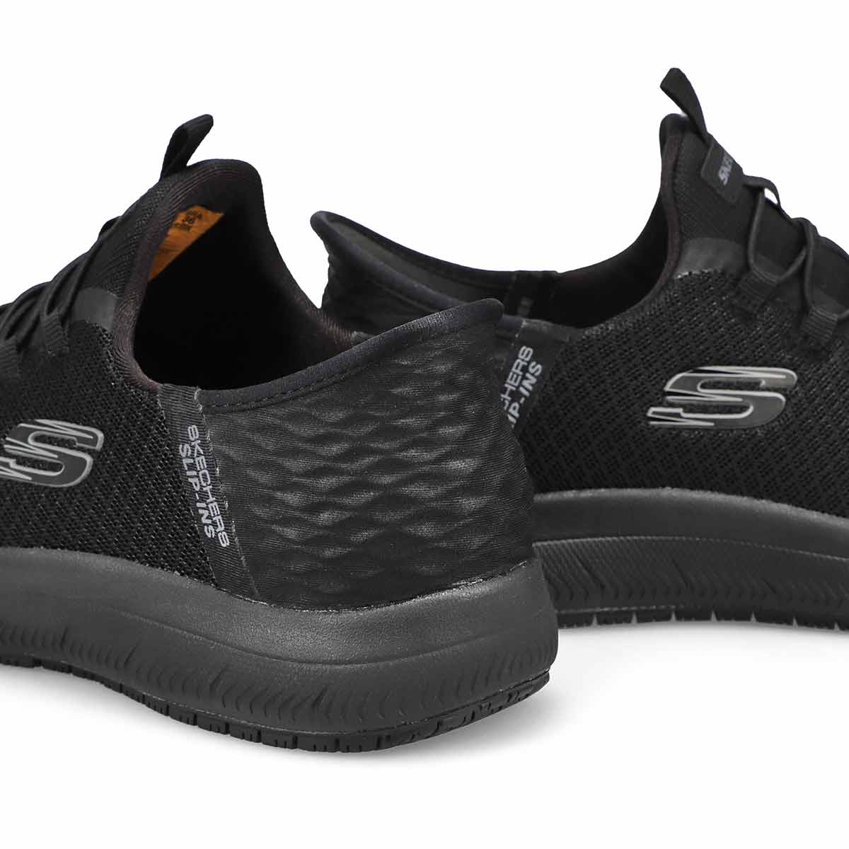 Women's Summits Slip Resistant Slip-Ins Wide Sneaker - Black