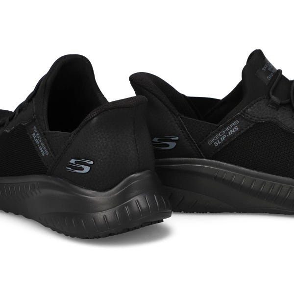 Women's  Squad Chaos SR Slip Resistant Slip-Ins Sneaker - Black/Black