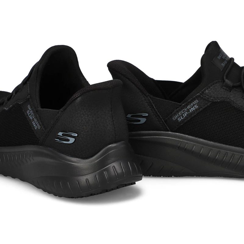 Women's  Squad Chaos SR Slip Resistant Slip-Ins Sneaker - Black/Black