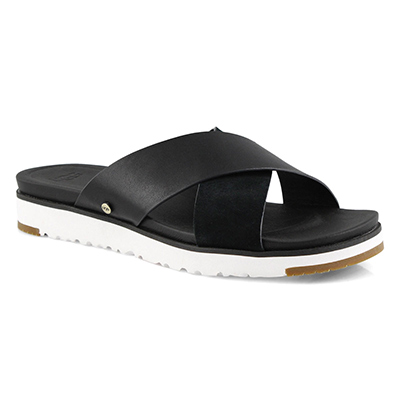 Lds Kari black casual slide sandal