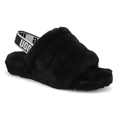 UGG Women's Fluff Yeah Sheepskin Slipper - Bl | SoftMoc.com