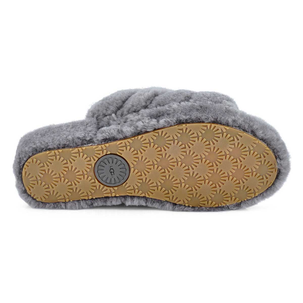 Pantoufle en mouton FLUFF YEAH, anthracite, femmes