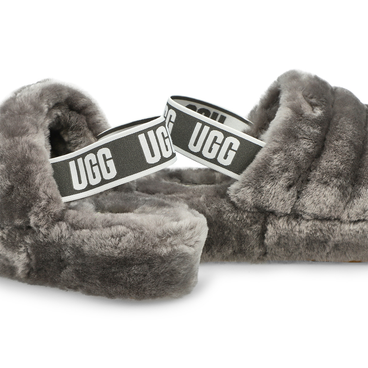 UGG Women's Fluff Yeah Sheepskin Slipper - Bl | SoftMoc.com