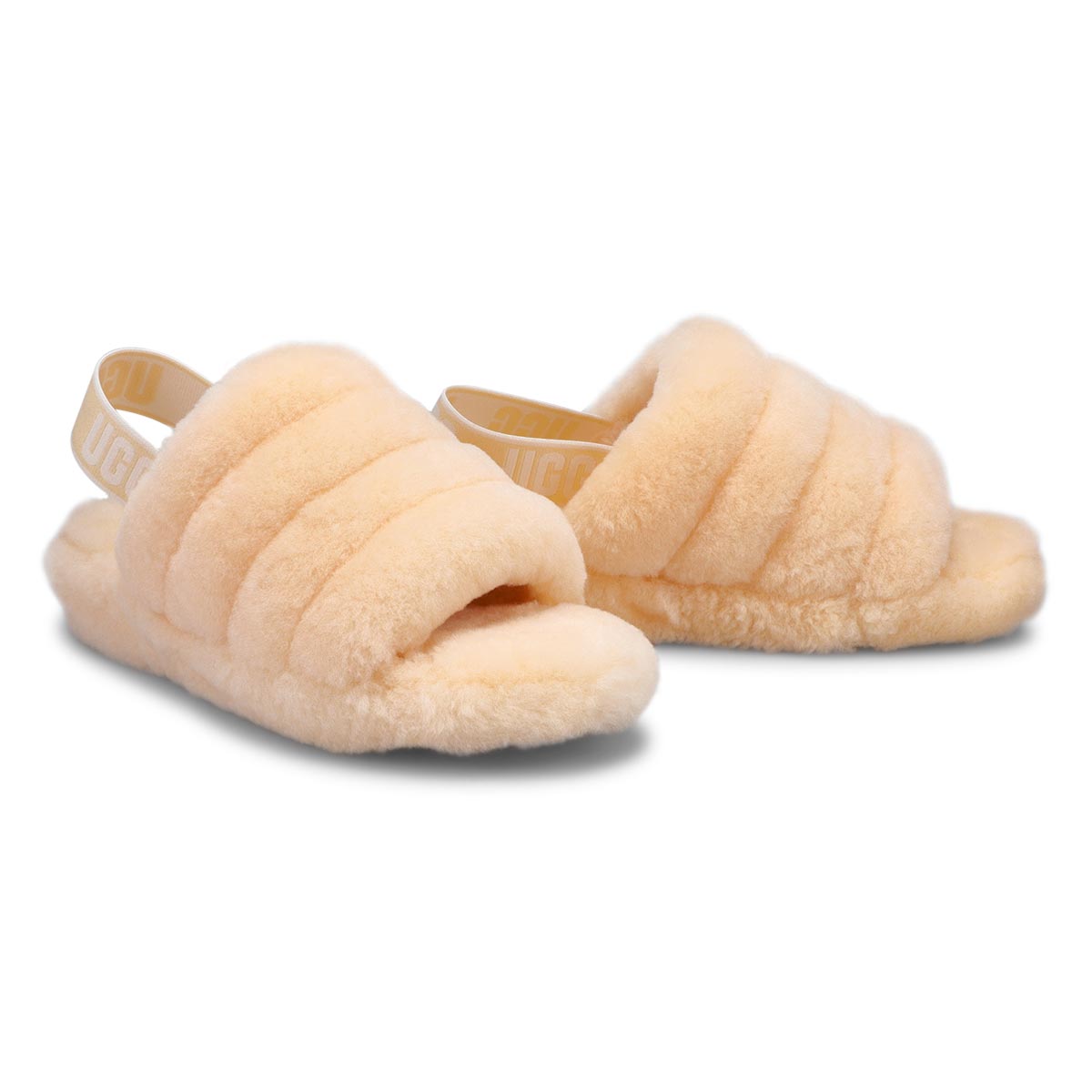 Pantoufle mouton FLUFF YEAH, duvet de pêche, femme