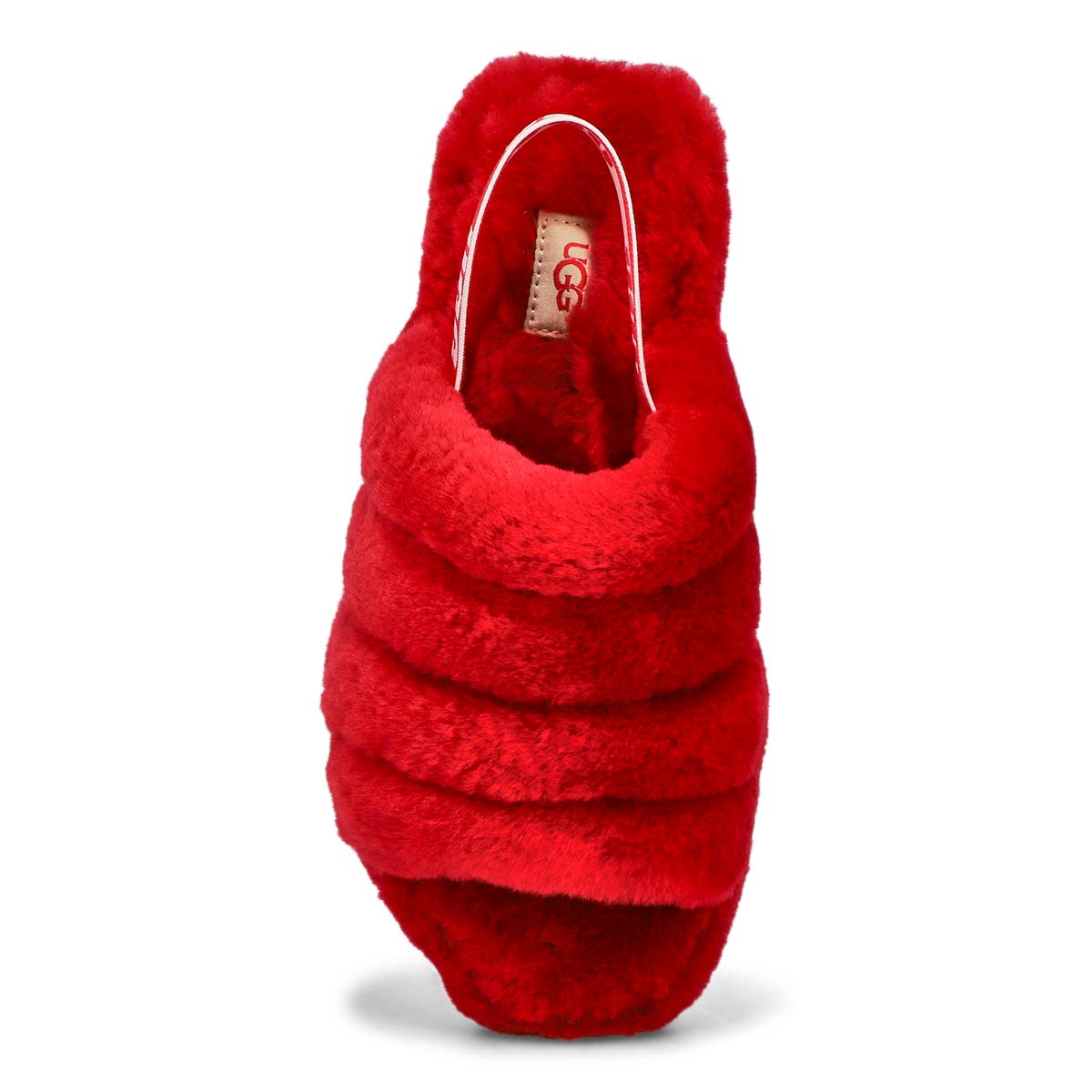 Pantoufle mouton FLUFF YEAH, rouge samba, femmes
