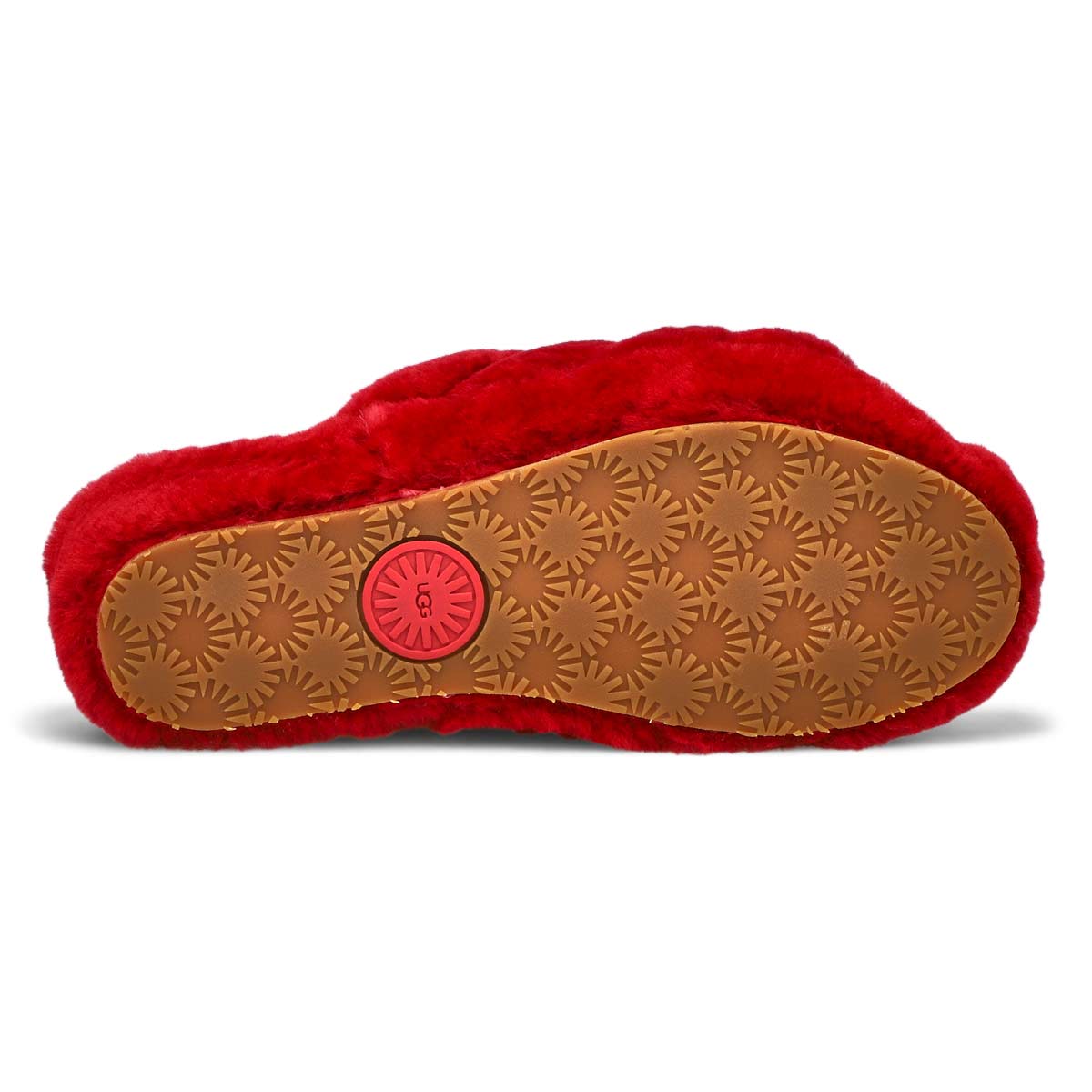 Pantoufle mouton FLUFF YEAH, rouge samba, femmes