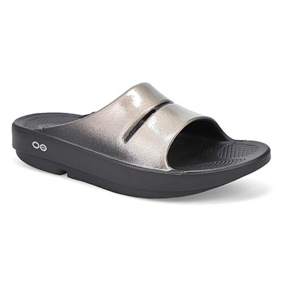 Lds OOahh Luxe Slide Sandal - Latte