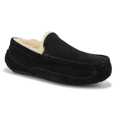 Mns Ascot Sheepskin Slipper - Black