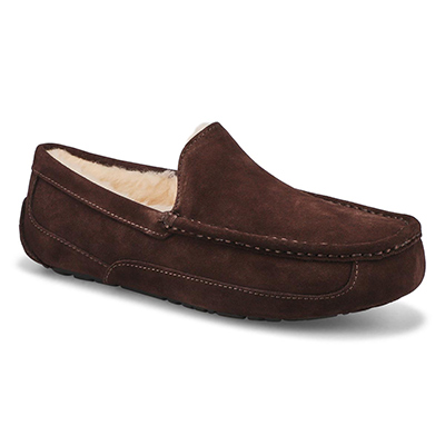 UGG Men's Ascot Sheepskin Moccasin - Espresso | SoftMoc.com