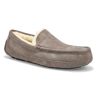 Mns Ascot Sheepskin Slipper - Grey