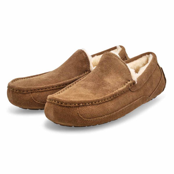 Pantoufle en peau de mouton Ascot pour homme - bronze clair