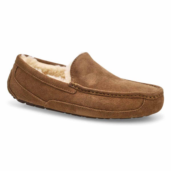 Pantoufle en peau de mouton Ascot pour homme - bronze clair