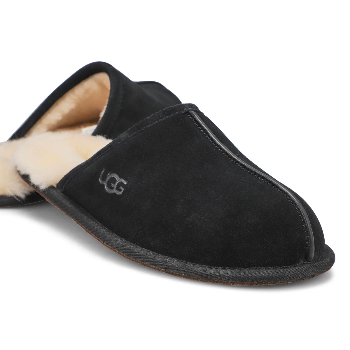 Men's Scuff Sheepskin Slipper - Black