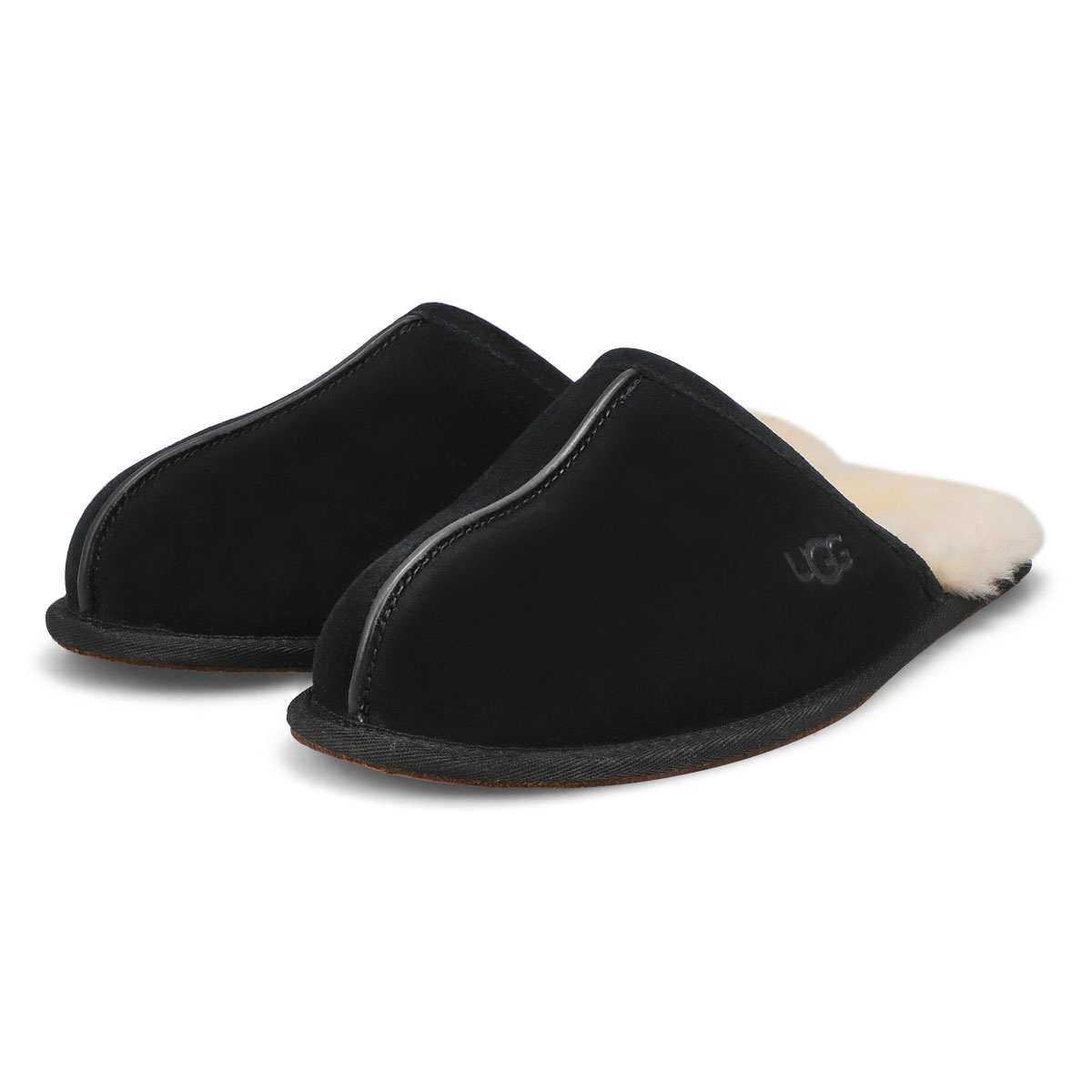 Men's Scuff Sheepskin Slipper - Black