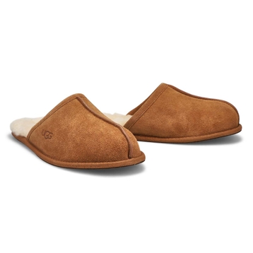 Men's Scuff Sheepskin Slipper - Chestnut