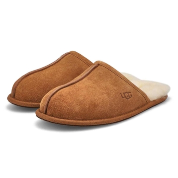 Men's Scuff Sheepskin Slipper - Chestnut