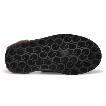 Pantoufle en peau de mouton SCUFF, poudre de cacao