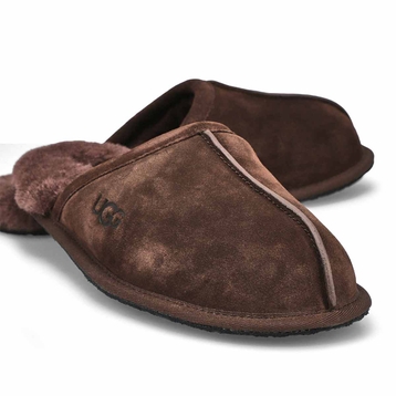 Pantoufle en peau de mouton SCUFF, poudre de cacao