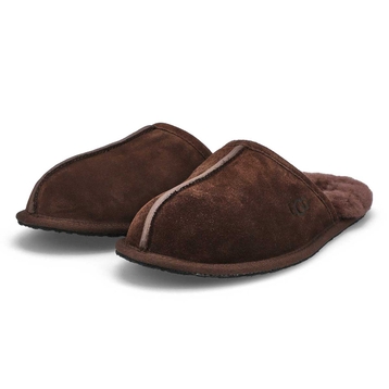 Pantoufle en peau de mouton SCUFF, poudre de cacao