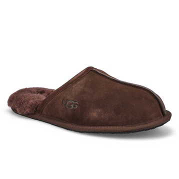 Pantoufle en peau de mouton SCUFF, poudre de cacao