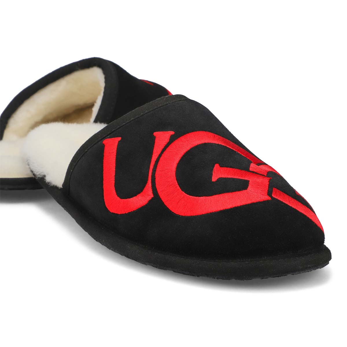 Men's Scuff Logo Slipper - Black