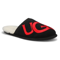 Men's Scuff Logo Slipper - Black