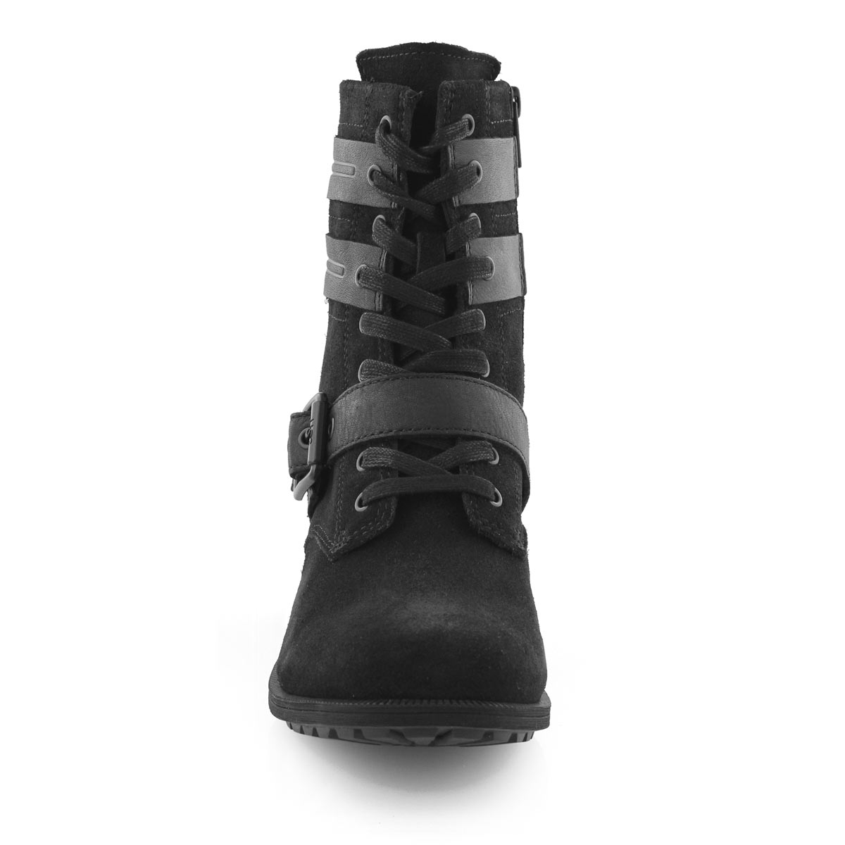 black lace up waterproof boots